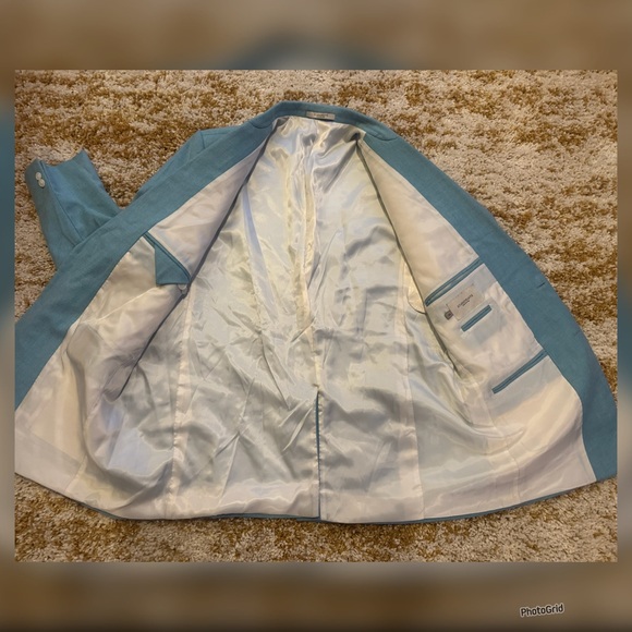 Vintage Turquoise StudioSuits Blazer Sports Coat - 50L - Picture 6 of 7